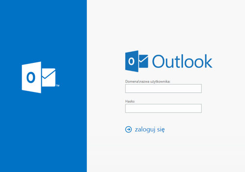 Działająca poprawnie strona logowania do Outlook w sieci Web